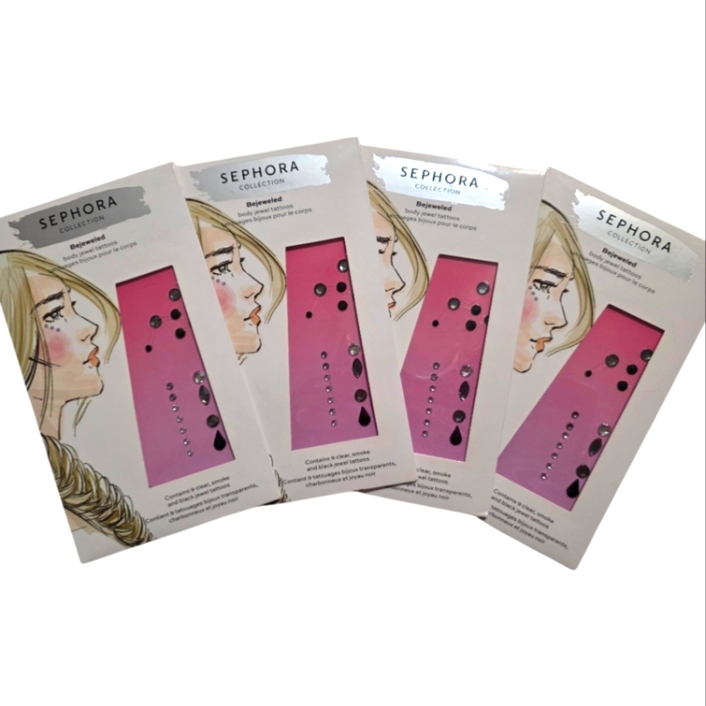 Sephora Bejeweled Body Jewel Tattoos - 4 Packs!
